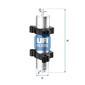 Паливний фільтр UFI FILTERS 31.824.00