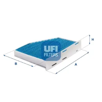 Фільтр салону, вугільний антибактеріальний UFI FILTERS 34.124.00