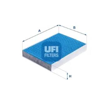 Фильтр салона, угольный антибактериальный UFI FILTERS 34.291.00