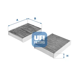 Фільтр салону вугільний UFI FILTERS 54.104.00
