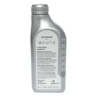 Масло моторное, Long Life IV Motor Oil, SAE 0W-20, 1L VAG G052577M2