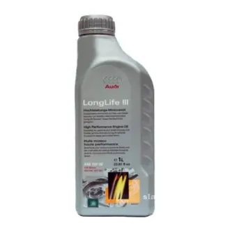 Масло моторное, AUDI Longlife III Motor Oil, SAE 5W-30, 1L VAG GAU052195M2
