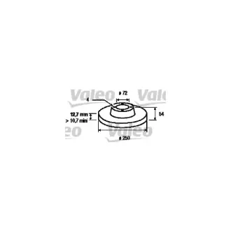 Тормозной диск VALEO 186110