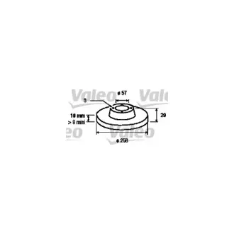 Тормозной диск VALEO 186131