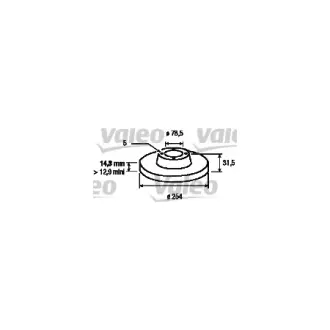 Тормозной диск VALEO 186168