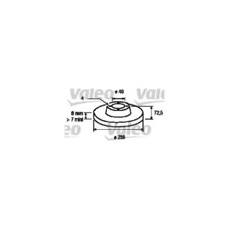Тормозной диск VALEO 186231