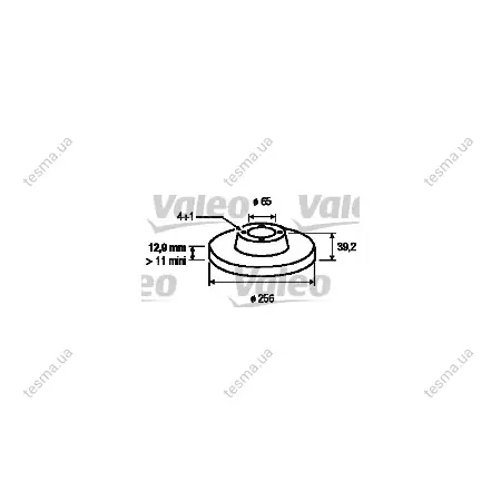 Тормозной диск VALEO 186251 (фото 1)