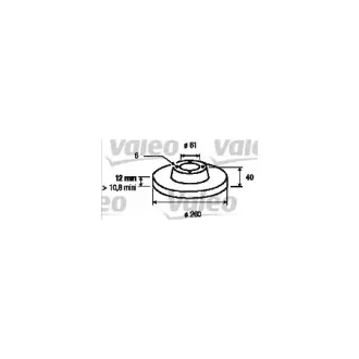 Тормозной диск VALEO 186258