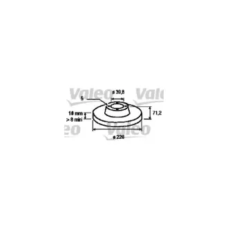 Тормозной диск VALEO 186517