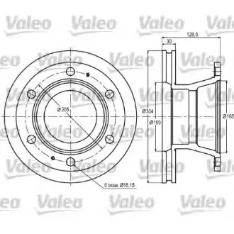Тормозной диск VALEO 187003