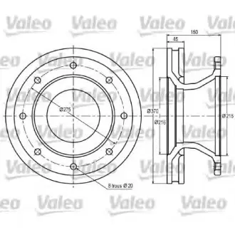 Тормозной диск VALEO 187008