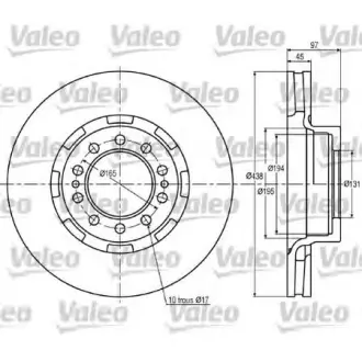 Тормозной диск VALEO 187024