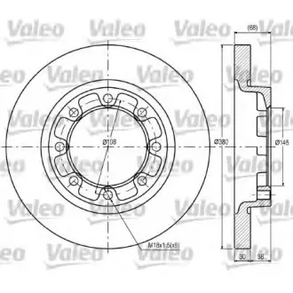 Тормозной диск VALEO 187038