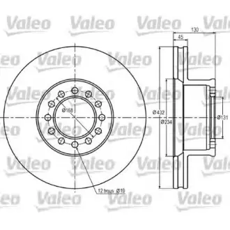 Тормозной диск VALEO 187052