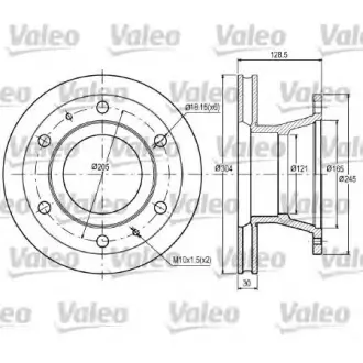 Тормозной диск VALEO 187059