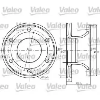 Тормозной диск VALEO 187063