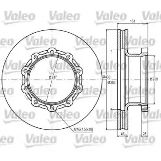 Тормозной диск VALEO 187070