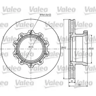 Тормозной диск VALEO 187077