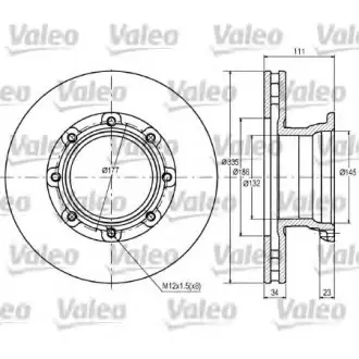 Тормозной диск VALEO 187082