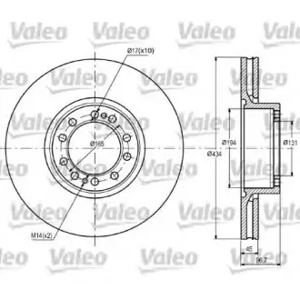 Тормозной диск VALEO 187087
