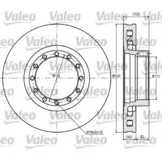 Тормозной диск VALEO 187089