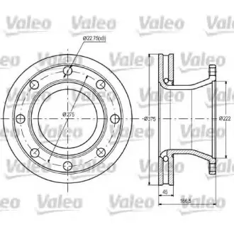 Тормозной диск VALEO 187092
