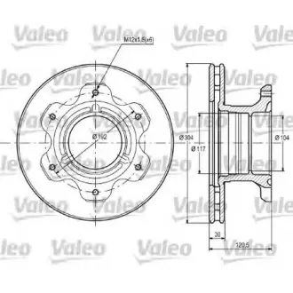 Тормозной диск VALEO 187107
