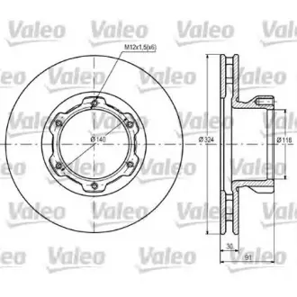 Тормозной диск VALEO 187108