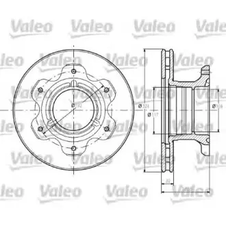 Тормозной диск VALEO 187110