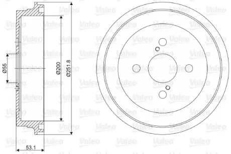 Тормозной барабан VALEO 237057