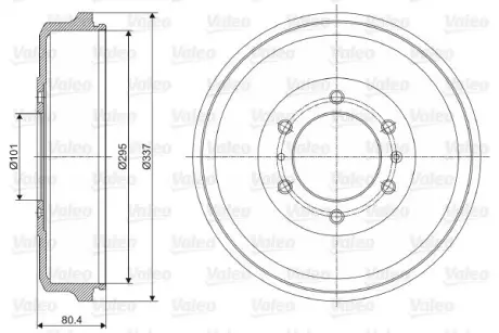 Тормозной барабан VALEO 237060
