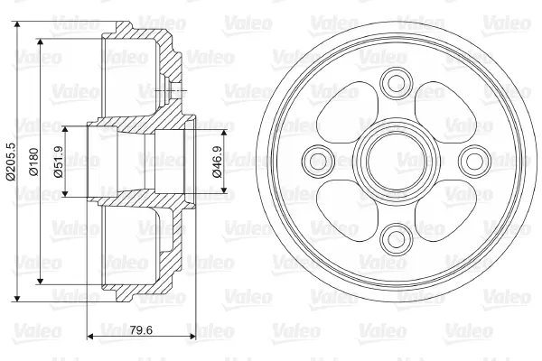 Тормозной барабан VALEO 237067 (фото 1)
