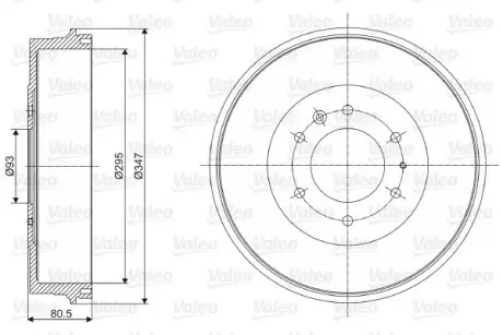 Тормозной барабан VALEO 237080
