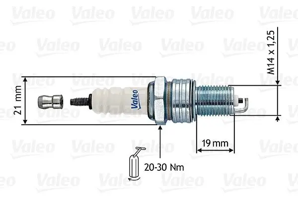 Свеча зажигания VALEO 246854 (фото 1)