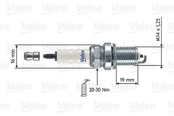 Свеча зажигания VALEO 246855 (фото 1)