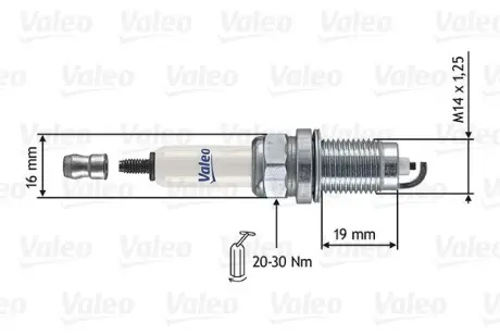 Свеча зажигания VALEO 246873