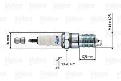 Свеча зажигания VALEO 246875