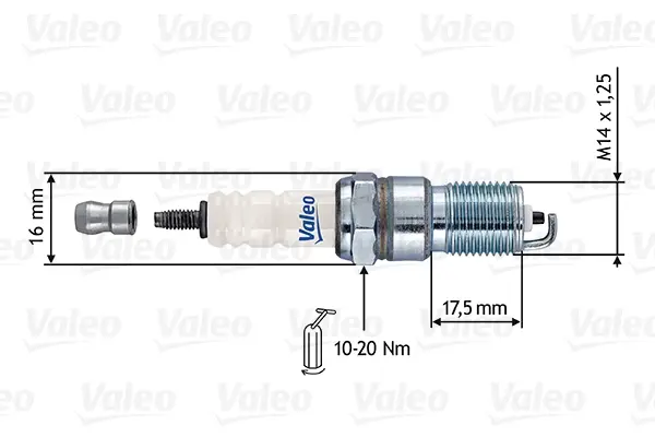 Свеча зажигания VALEO 246893 (фото 1)