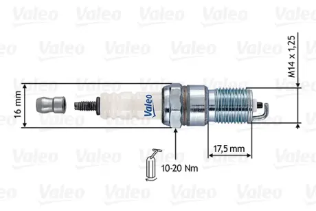 Свеча зажигания VALEO 246893