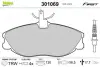 Гальмівні колодки дискові CITROEN/PEUGEOT Xsara/ZX/406/306 "1,9-3,0 "F "96-05 VALEO 301069 (фото 1)