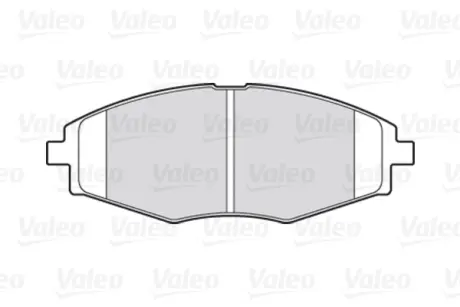 Гальмівні колодки First CHEVROLET/DAEWOO Matiz/Lanos "F "97>> VALEO 301316