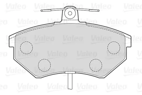 Гальмівні колодки дискові VAG A4/Exeo/Passat "1,6-2,0 "F "94>> VALEO 301484
