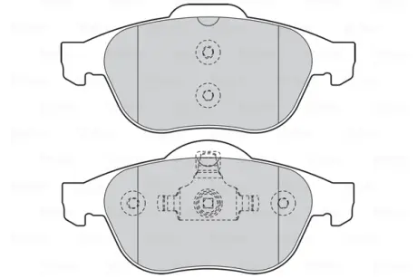 Гальмівні колодки дискові RENAULT Laguna "1,6-2,2 "F "01>> VALEO 301566
