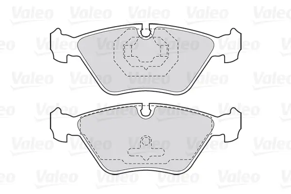 Комплект тормозных колодок, дисковый тормоз VALEO 301616 (фото 1)