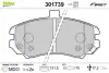 Гальмівні колодки дискові HYUNDAI Elantra "1,6-2,0 "F "00-06 VALEO 301739 (фото 1)