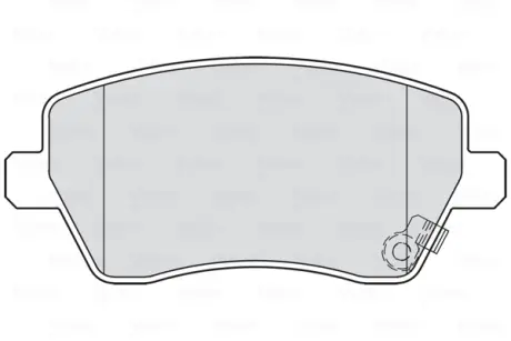 Гальмівні колодки дискові OPEL/SUZUKI Agila/Splash/Swift "1,0-1,6 "F "05>> VALEO 301847