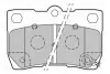 Гальмівні колодки дискові LEXUS GS/IS "2,2-4,3 "R "05-13 VALEO 301888 (фото 2)