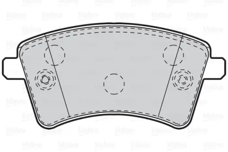 Гальмівні колодки дискові MERCEDES/RENAULT Citan/Kangoo "1,2-1,6 "F "08>> VALEO 302108