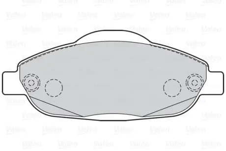 Гальмівні колодки дискові PEUGEOT 3008/308 "F "07-16 VALEO 302215