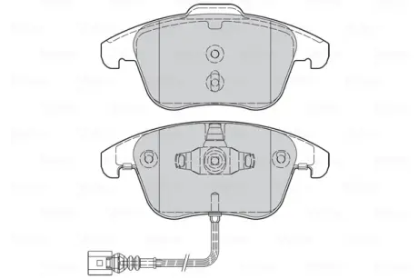 Гальмівні колодки дискові AUDI Q3 "1,4-2,0 "F "11-18 VALEO 302261